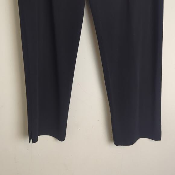 Misook Soft Crepe Straight Leg Pants Elastic Waist Quiet Luxury Women's Large - Picture 5 of 8